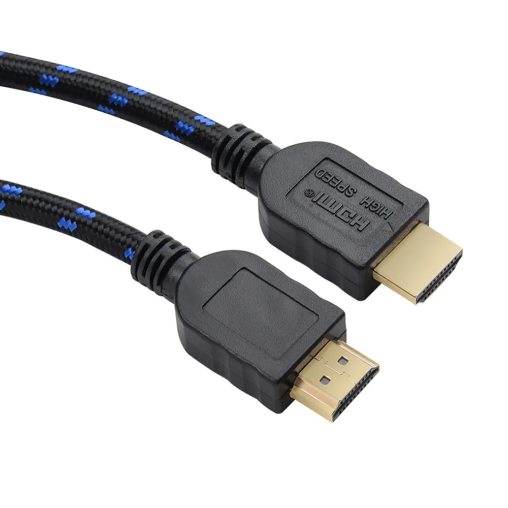 Кабель HDMI к с ферритовым кольцом плетеный кабель 4K поддержкой 3D для HD TV LCD