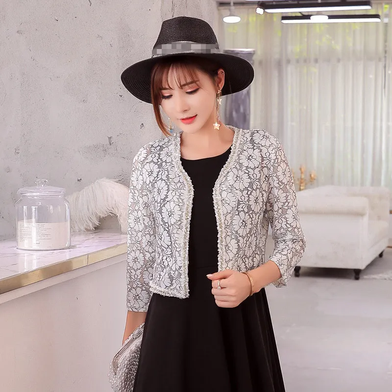 F ~ 4XL размера плюс круглой формы Женские летние милые Болеро укороченный