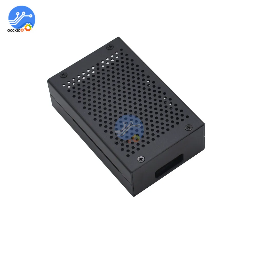 for Raspberry Pi 4 Case Shell Aluminum Metal Plastic Acrylic Shell Case Cover Enclosure for RPI 4 Model B with Cooling Fan