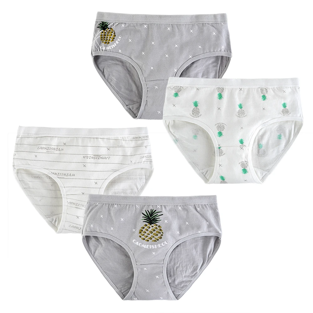 4pcs/lot Cotton kid underwear panties for girls children boxers briefs panty for 9-20 Years old teenager clothes