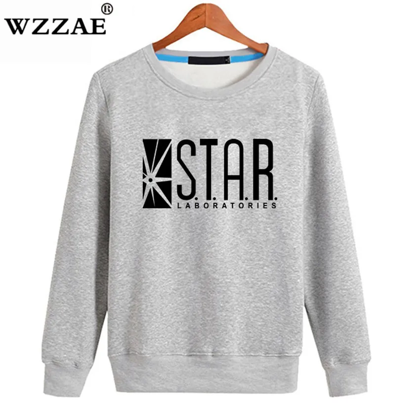 WZZAE хлопок флэш Барри Аллен Star Lab Labs черный цвет Мужская Толстовка s Новинка толстовки пуловер новая мужская одежда