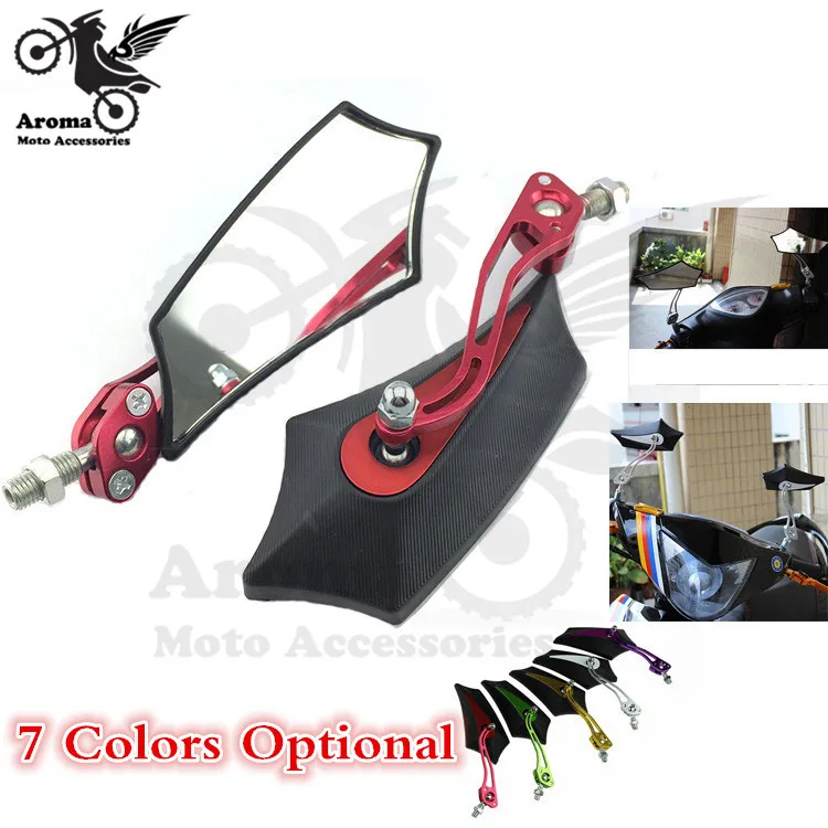 

free shipping motorcycle rearview mirror 10mm universal Motorcycle Accessories for honda motorcycle rear view mirrors hot sell