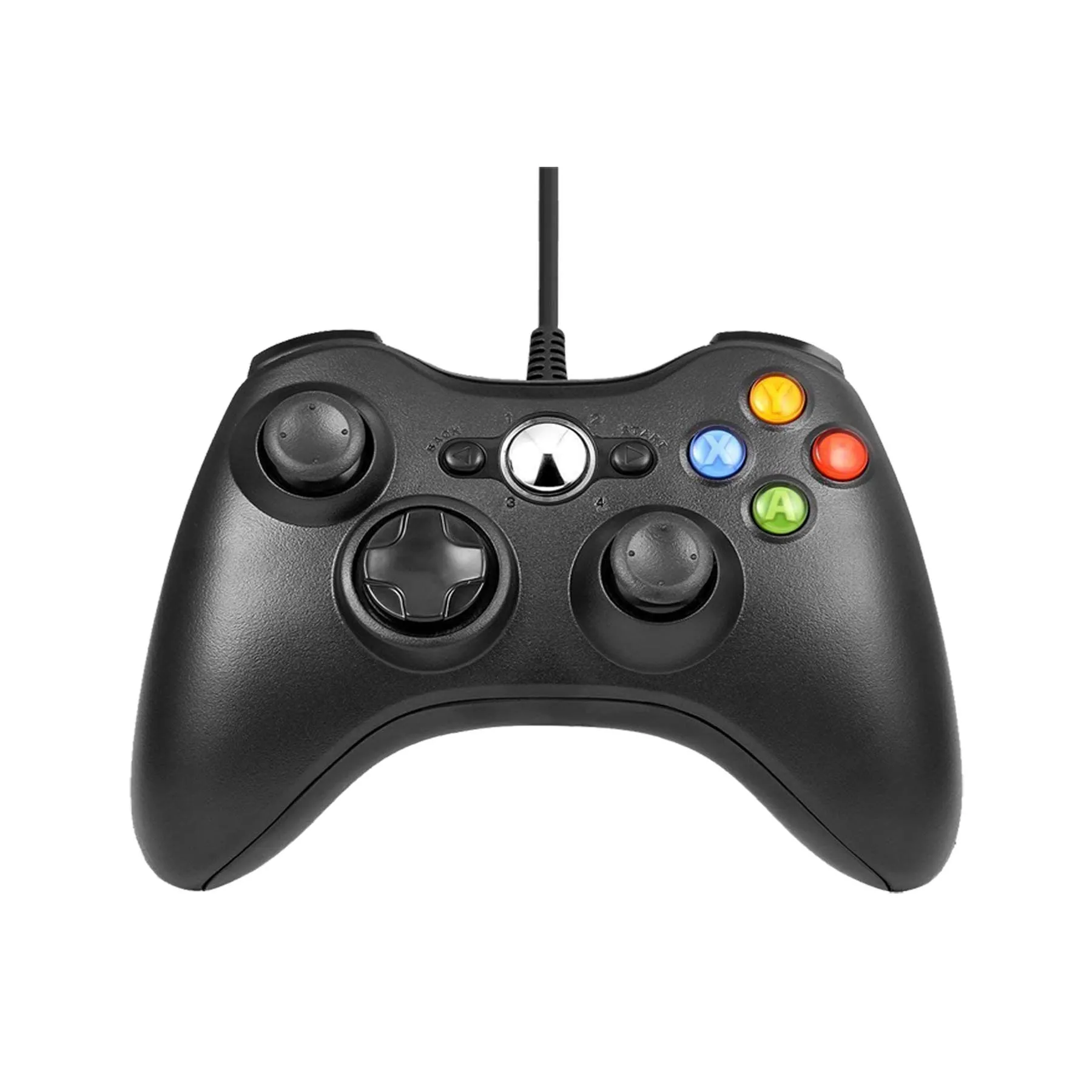 Black USB проводной джойстик контроллер для Xbox 360 для microsoft Xbox360 Геймпад контроллер Совместимость геймпад для ПК Windows 7 8 10 - Цвет: Black