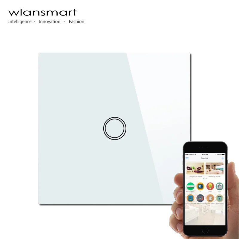 Wlansmart EU 1Gang телефон дистанционного управления настенный выключатель света по