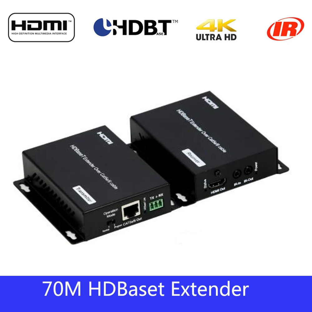 Pushijie удлинитель hdmi HDBaseT над одним CAT6 до 70 м 230ft @ 1080P 40 131ft 4K HDCP2.2 двойной ИК для DTS Dolby