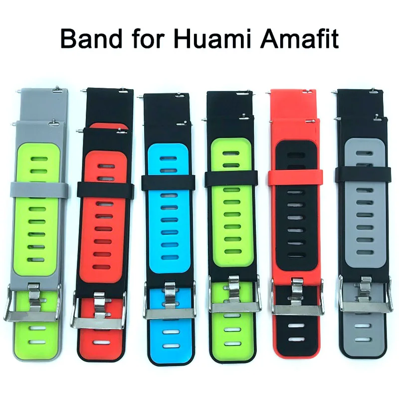 Силиконовый ремешок для часов для Xiaomi Amazfit PACE Sport Smart Watch сменный ремешок Wirst Acessorios для Xiaomi Huami Stratos 2/2 S