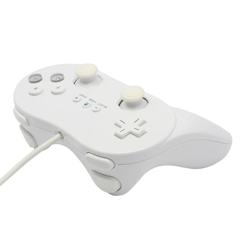 Для wii классический двойной аналоговый проводной контроллер игровой для nintendo wii Пульт дистанционного управления Геймпад контроллер игровые аксессуары