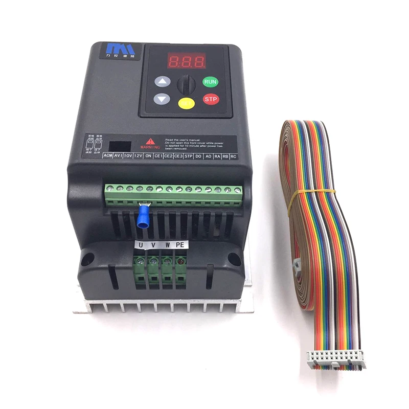 High Performance VFD 0.75KW 1HP Output 3Ph 380V 2.5A Lathe Variable Frequency Drive Inverter for 3 Phase Asynchronous Motor |