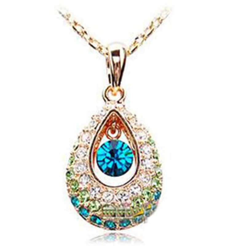 Necklace -- Princess Pendant Short Chain of Crystal # SN1016 |