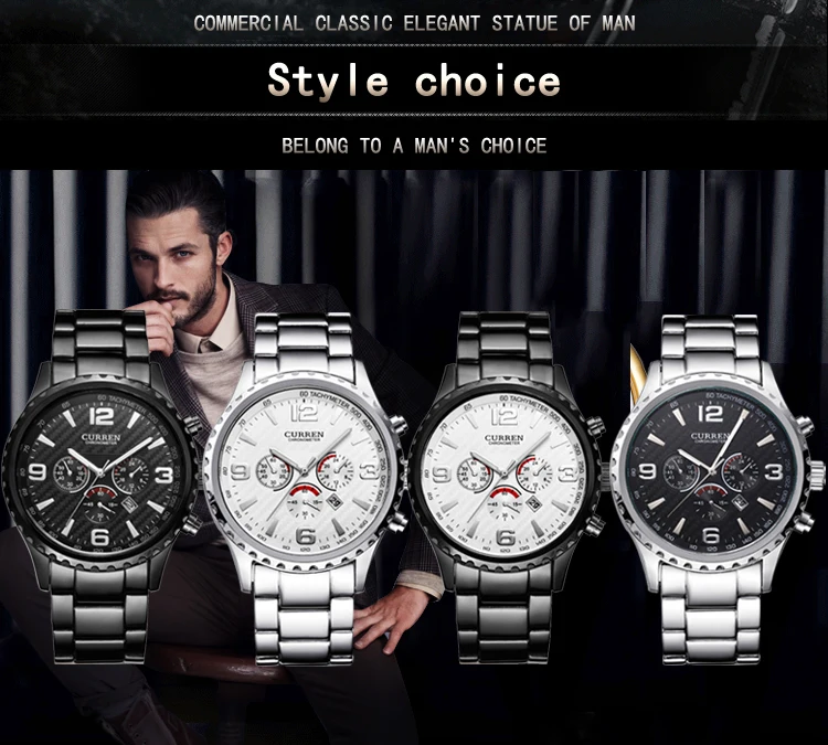 Original New CURREN Top Luxury Relogio Masculino Casual Brand Orologio Analog Date display Men Sport Reloj Military Quartz Watch