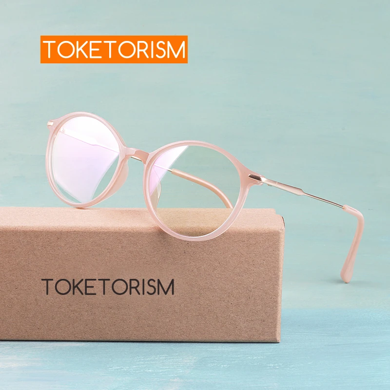 Оправа для очков Toketorism TR90 ультралегкие оптические оправы женщин мужские очки по
