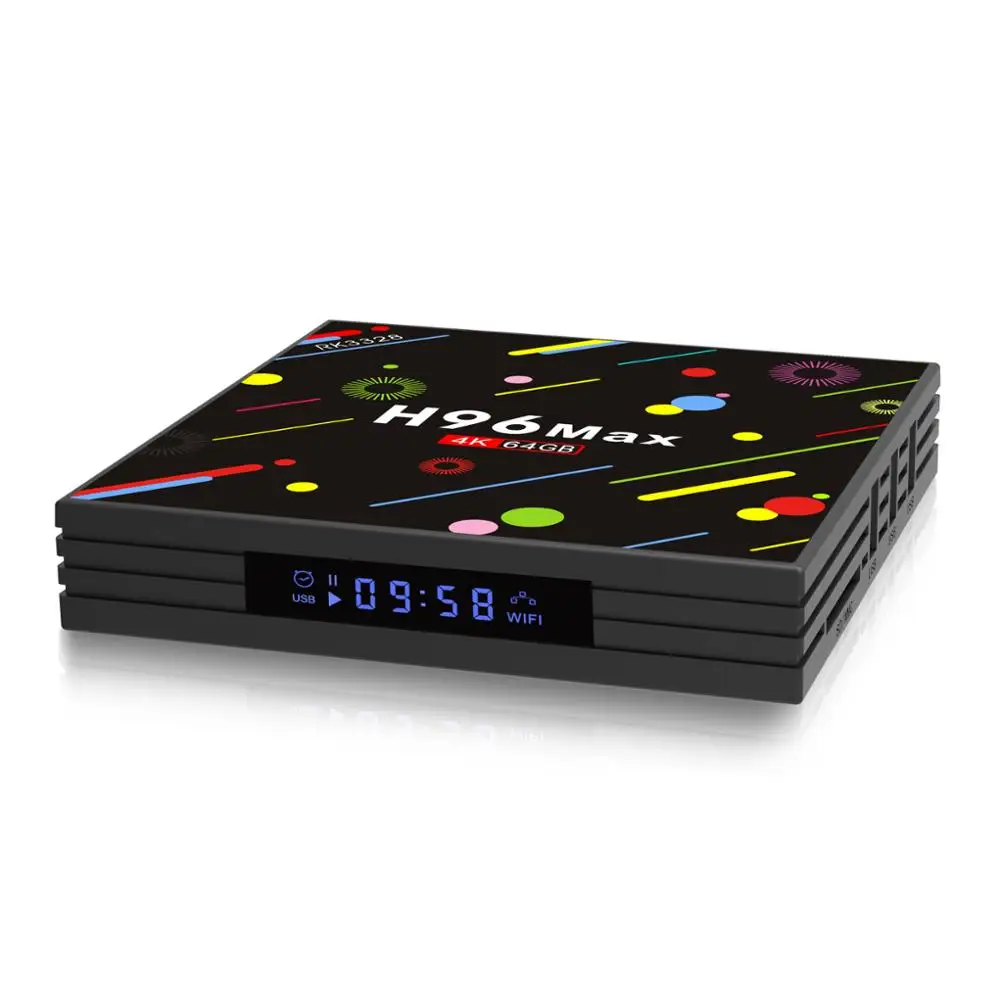 H96 MAX новейший RK3328 Четырехъядерный 4 Гб RAM 64 ROM Android 7 1 TV BOX H2 4K BT4.0 VP9 HDR10 медиаплеер |