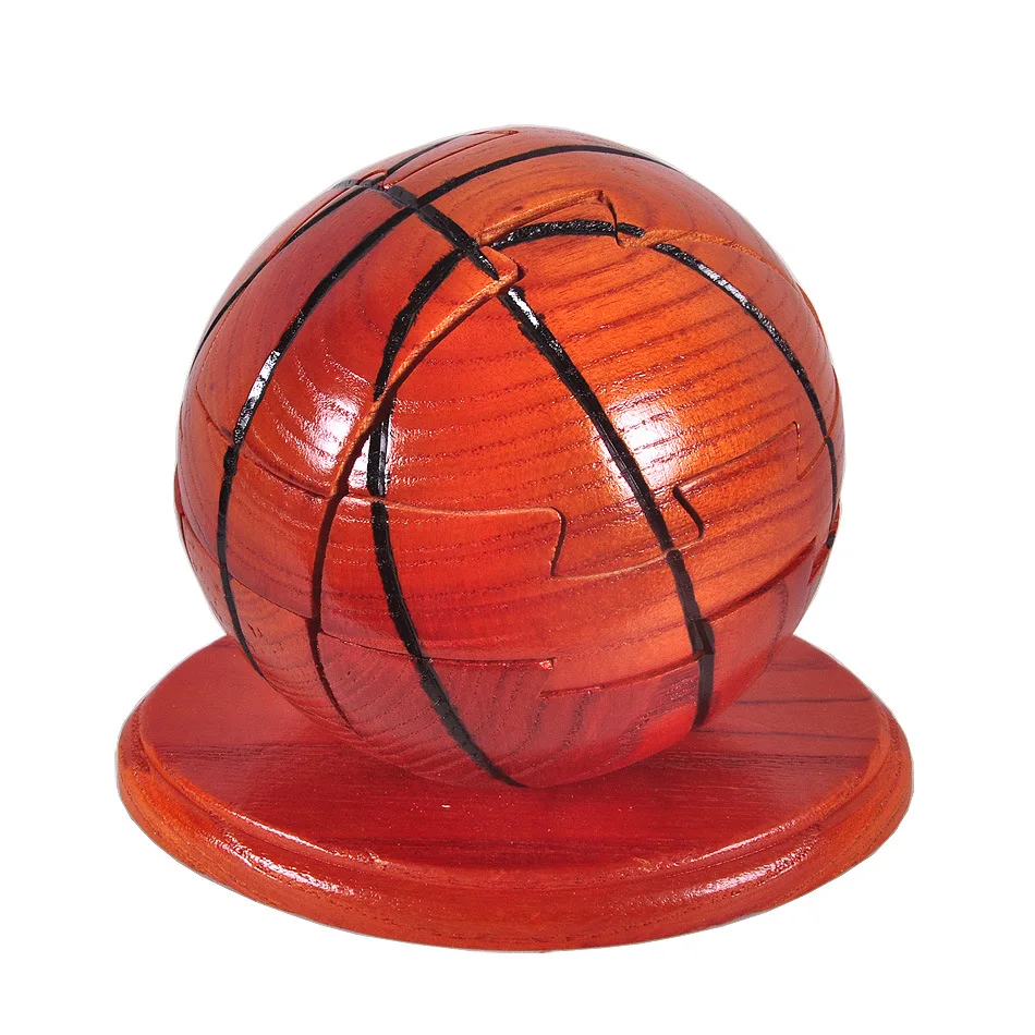 Детские игрушки Качественные Деревянные сборные блоки Футбол Баскетбол регби