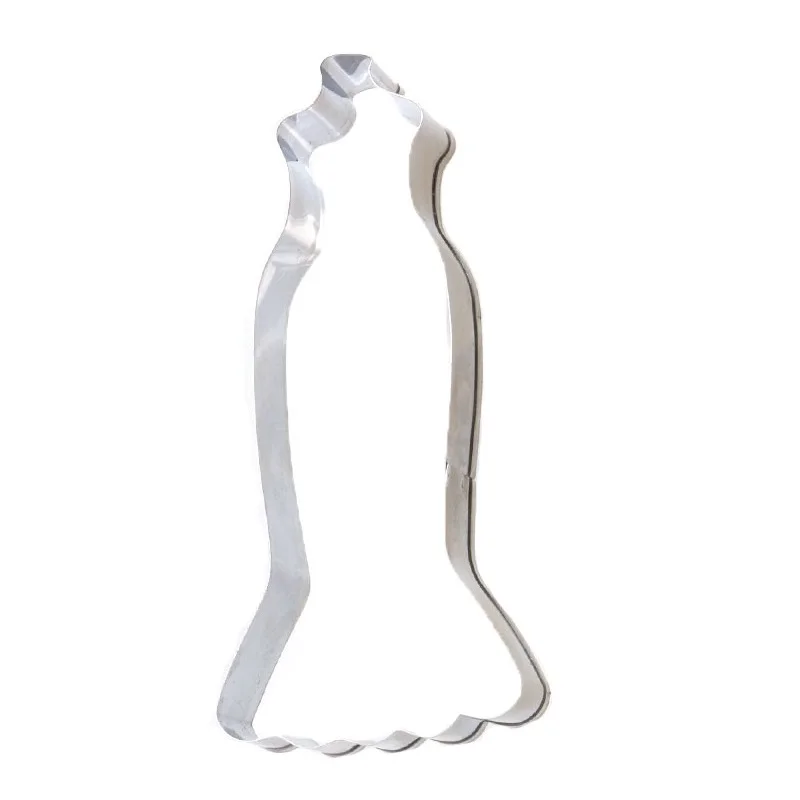 Вечернее платье из нержавеющей стали печенья резак принцесса бисквитная Форма