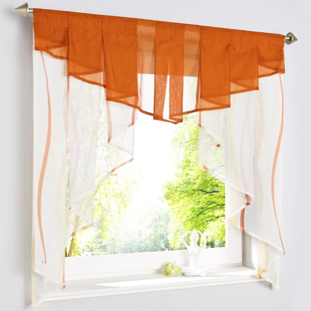 Занавеска для окон из полиэстера в полоску 5 размеров 4 цвета 1 шт.|window treatments|curtain