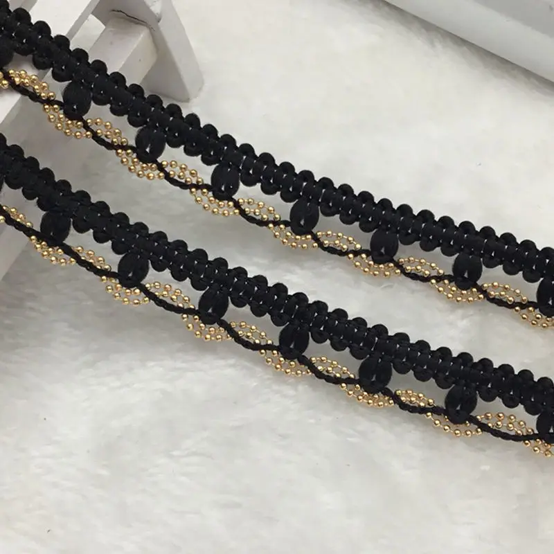 1yards/lot 1.4cm Wide Chain Lace ribbons Handmade Diy sewing Garment Accessory Material Hat Box Coating Edge Wave Ribbon Trim | Дом и сад
