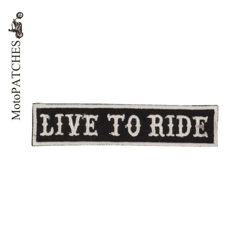 MotoPATCHES LIVE TO RIDE DIY аксессуары вышитые утюжки на заплатках|embroidered iron|iron on patchesembroidered
