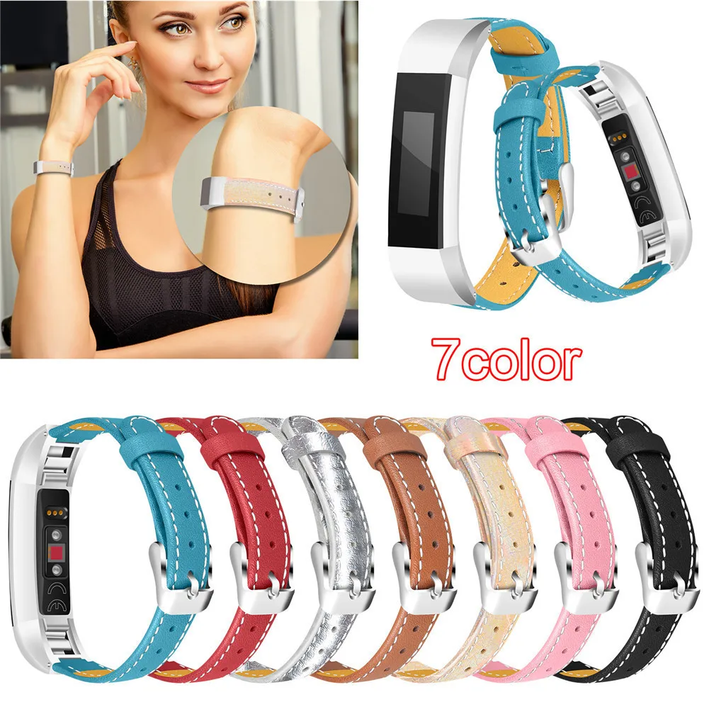 

Smart Bracelet Genuine Leather Replace Watch Band For Fitbit Alta Bracelet Watch Strap for Fitbit Alta Heart Rate Monitoring