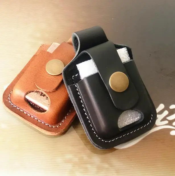 2019 модный кожаный чехол ручной работы для зажигалки керосиновая Зажигалка Чехол