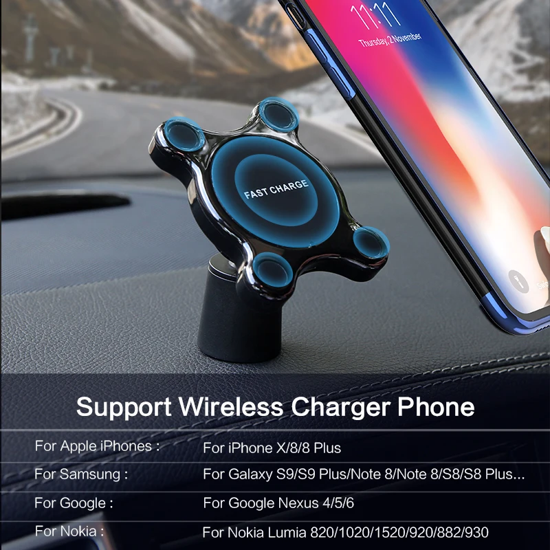 Автомобильное магнитное Беспроводное зарядное устройство FLOVEME для iphone 12 11 Pro Max