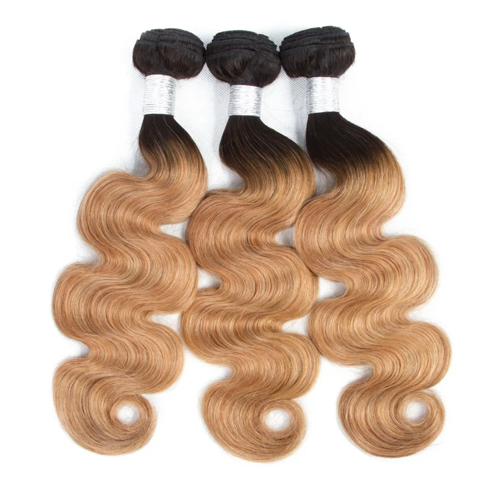 Эффектом деграде (переход от темного к Bodywave пряди с закрытием 1B27 Мёд светлые
