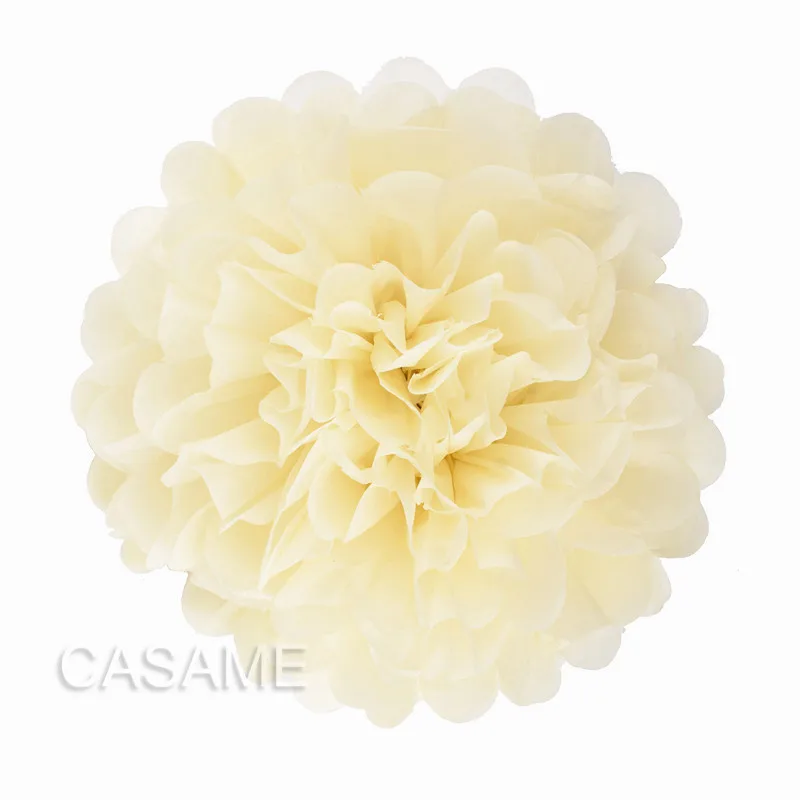 beige 10 шт. милые украшения babyshower 15 см 6 дюймов папиросная бумага цветы бумажные шарики-Помпоны фонари вечерние украшения Ремесло Свадьба - Цвет: beige