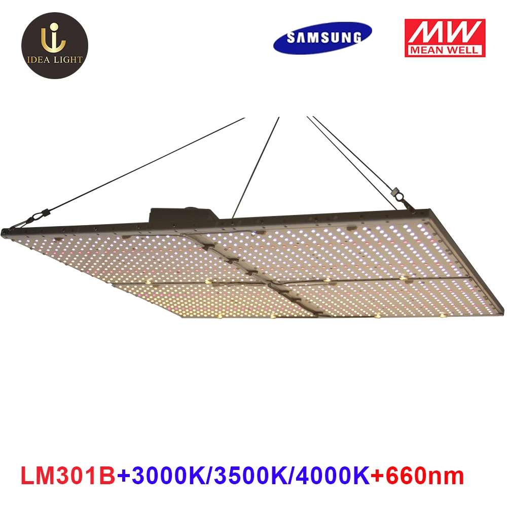 Светодиодная сельскохозяйственная Квантовая плата Samsung LM301B полный спектр 120 Вт 240