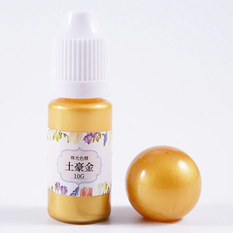 Local gold Ремесла УФ DIY 10 г/бутылка пигмент эпоксидной окраски смолы краситель ручной работы художественный краситель - Цвет: Local gold