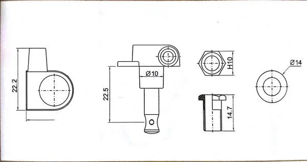 6R гитарная головка тюнеры без винтов M4010 хром