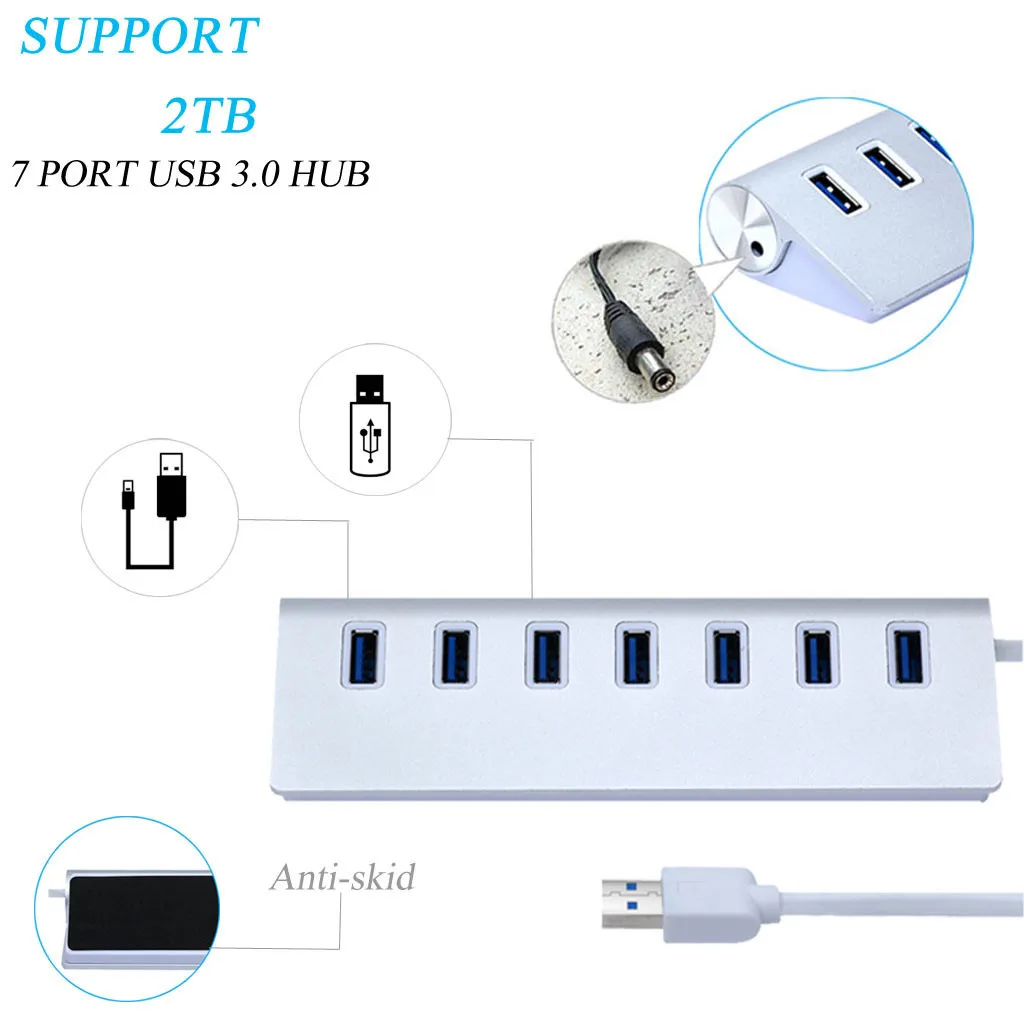 CARPRIE Горячая мульти порт USB удлинитель концентратор Поддержка порта 7 3 0