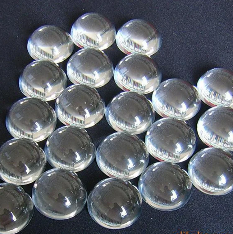 Customized Logo 50mm 50pcs/lot Blank Transparent Crystal hemisphere half ball magnifier glass paperweight for Wedding Decoration | Дом и сад