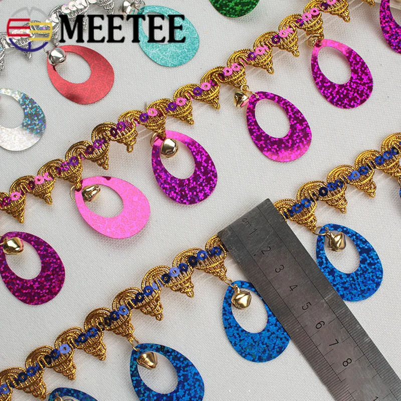 Meetee 1 шт. (9 м) 6 см Подвеска с кисточками кружева блестки бахрома планки ленты DIY