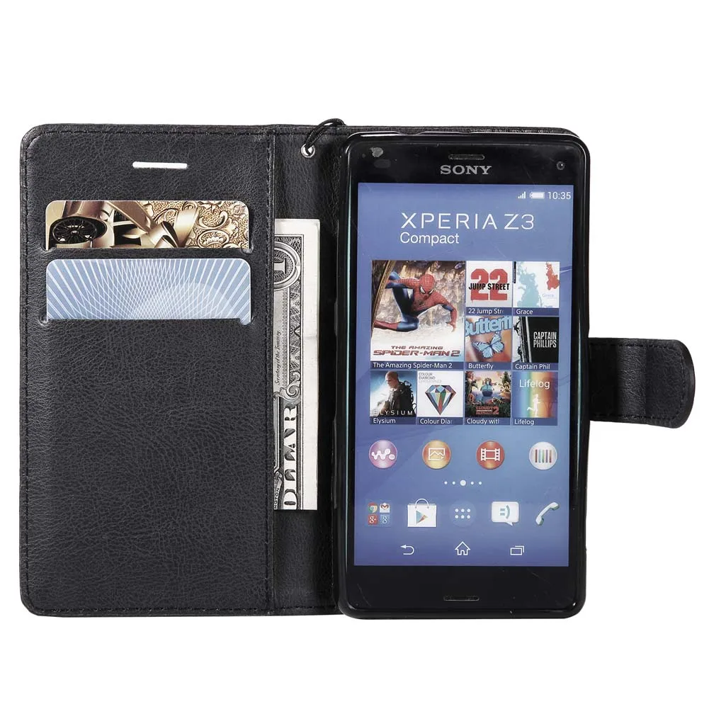 Флип-чехол для Sony Xperia Z3 Compact D5833 D5803 Z3Compact кожаный чехол телефона Z 3 D 5833 5803 сумка |