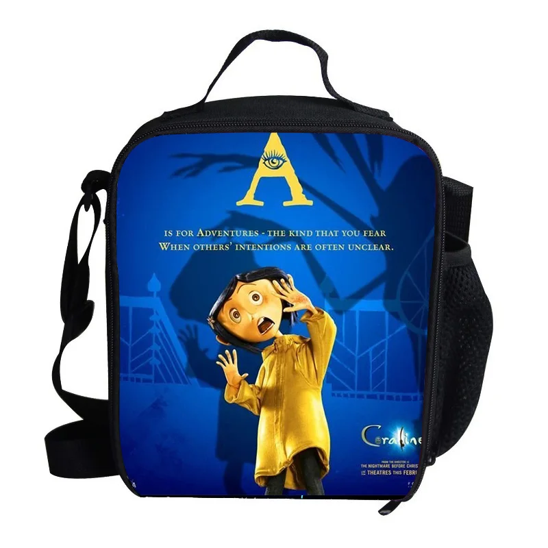 Сумка-холодильник для женщин и детей в стиле аниме Coraline детская школьная сумка