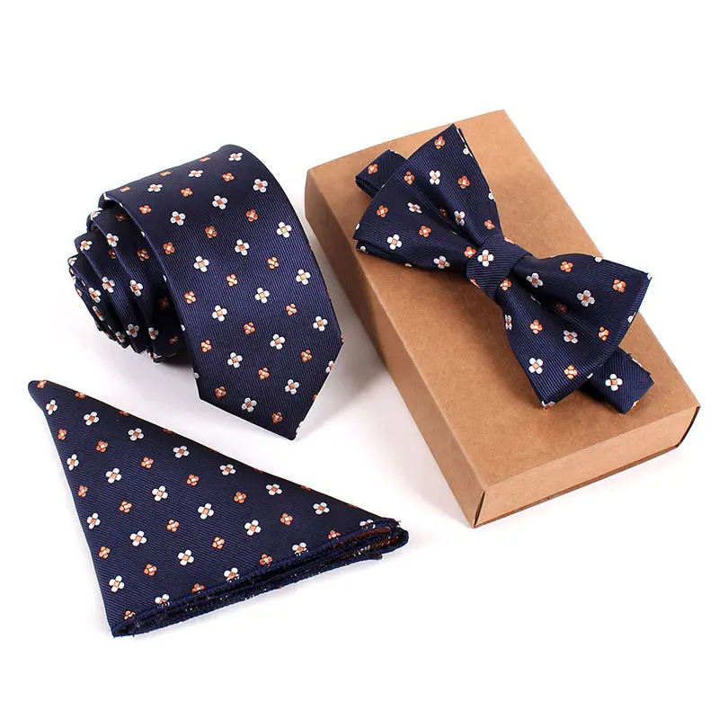 Модные галстуки + носовой платок галстук бабочка из полиэстера|silk neckties|fashion