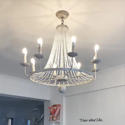 

Retro Vintage luxury American country style big LED crystal chandelier lamp lustres modern E14 lights for hotel living room