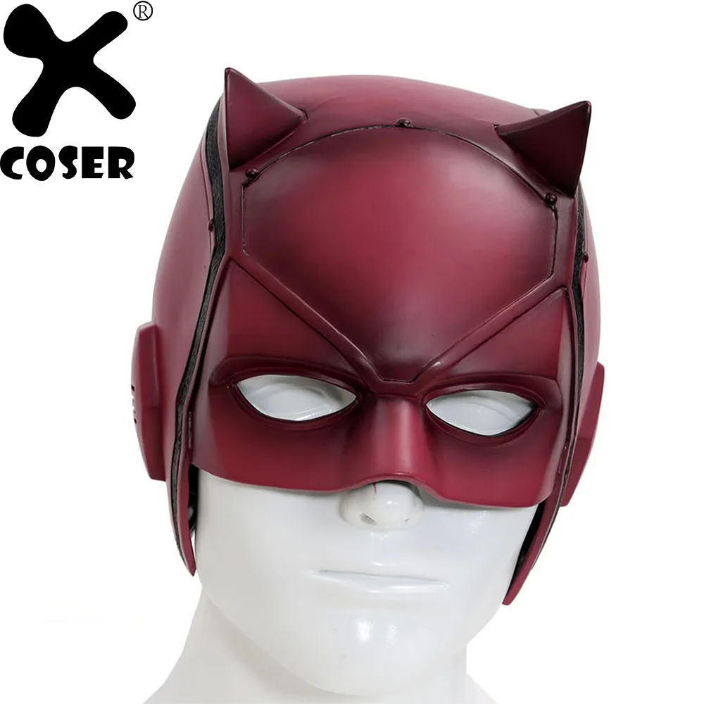 XCOSER Сорвиголова Мэтт Мёрдок маска фильм Косплэй Костюм Шлем ПВХ маски на пол лица
