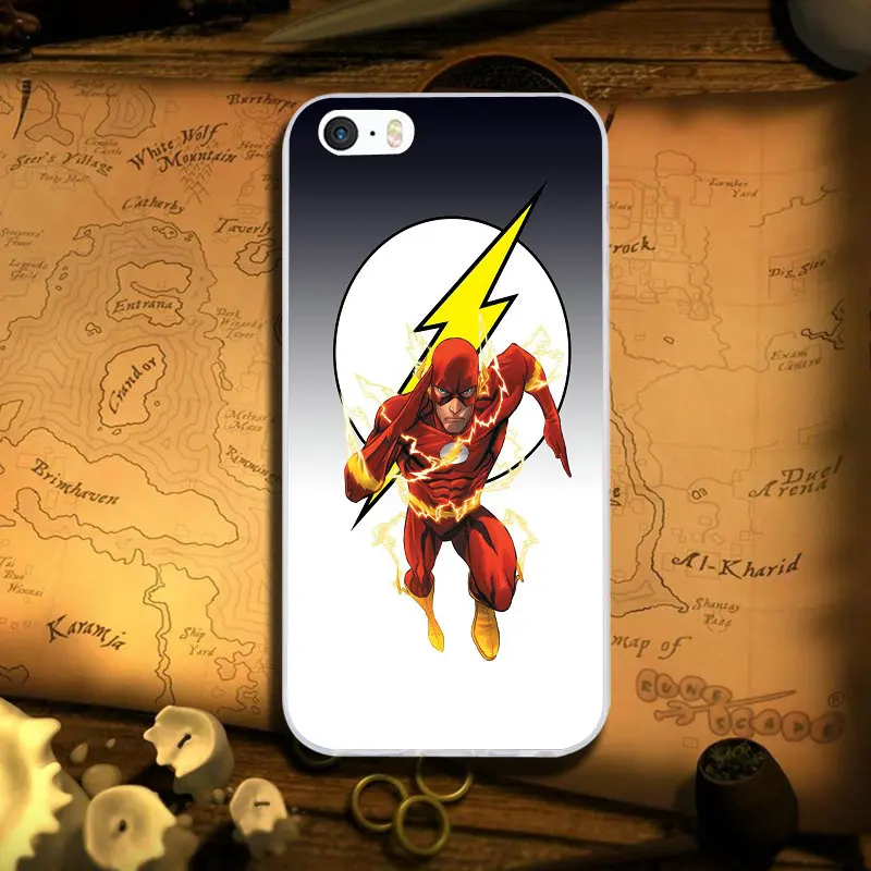 Superhero The Flash Man Soft TPU Silicone Mobile Phone Cases Cover for iPhone X XR XS Max 10 7 6 6s 8 Plus 4 4S 5 5S SE 5C Bags | Мобильные