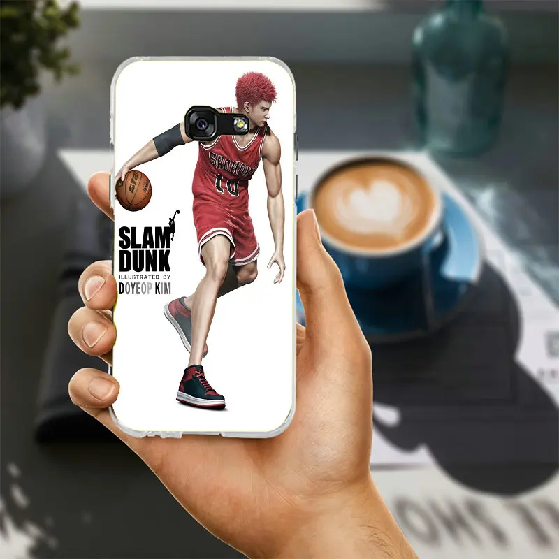 Soft TPU Silicone Cell Phone Cases Bags For Samsung Galaxy J1 J2 J3 J5 J7 A3 A5 A7 2016 2017 Coque Cover Anime Slam Dunk Kuroko | Мобильные