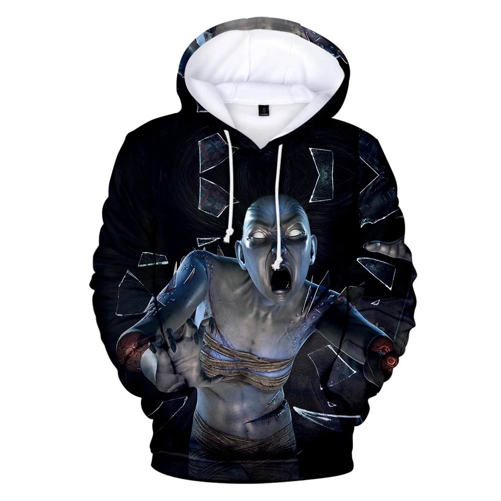 Мужская толстовка с капюшоном принтом Dead by Daylight толстовки для мальчиков уличная