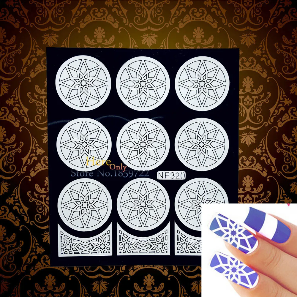 1 шт. здоровье сетка полые дизайны рандомный стиль салонные инструменты Аэрограф