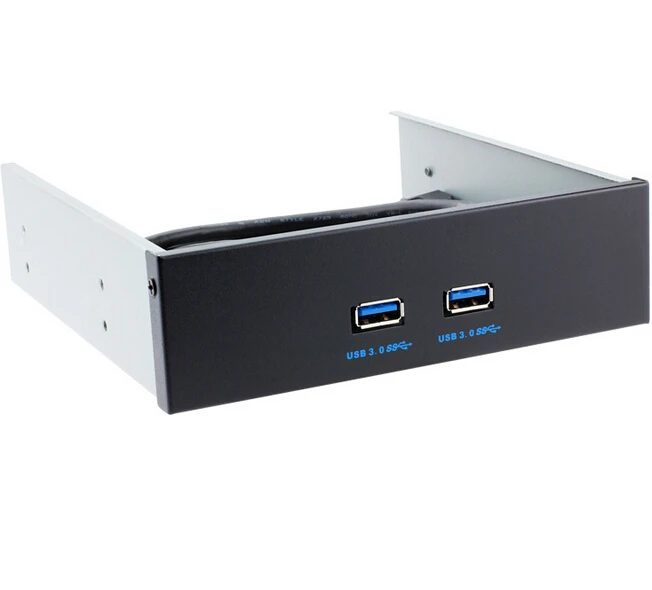Серебристо черный 2 порта USB 3 0 концентратор 20Pin настольный компьютер