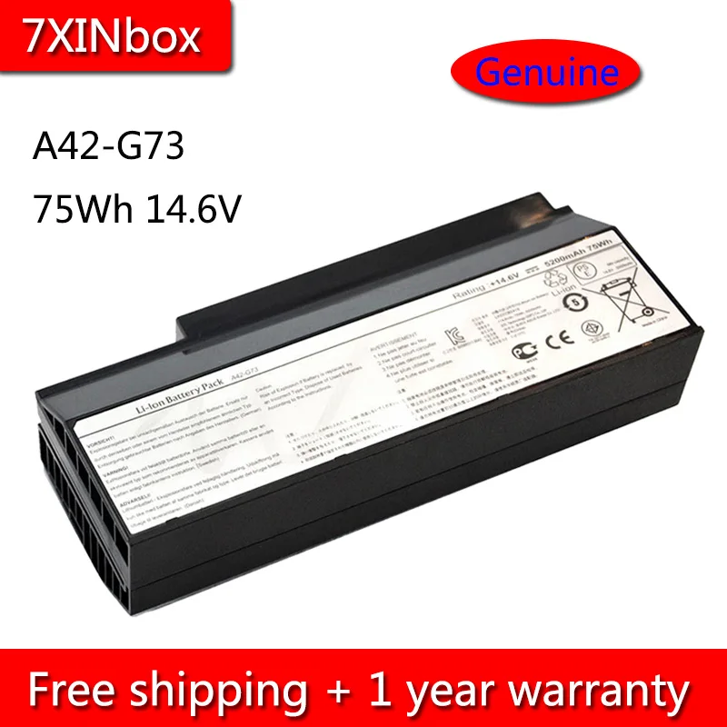 7XINbox 75Wh 14 6 V G73-52 батарея для Asus G53J G53JH G53JQ G53JW G53JX G53SV G53SW G53SX G73G G73J G73JH G73SW G73SV |