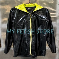 rd813luxury custom top quality 100 natural latex jacket second skin latex catsuit fetish wear