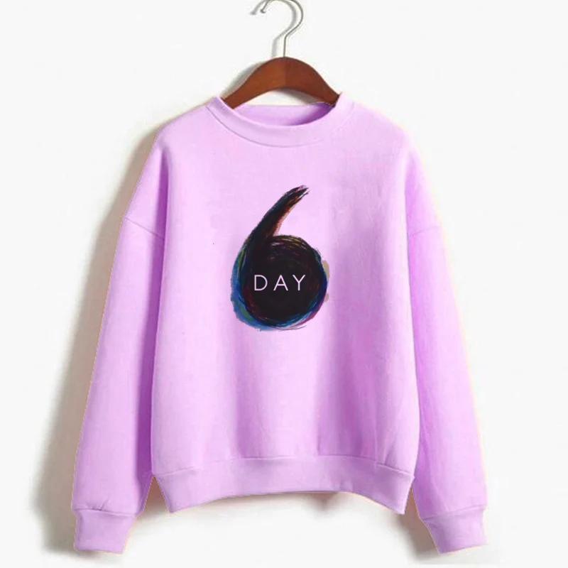 Kpop Day6 толстовка женская с длинным рукавом Crewneck толстовки осень зима теплые флисовые толстовки унисекс одежда уличная Moletom - Цвет: 1