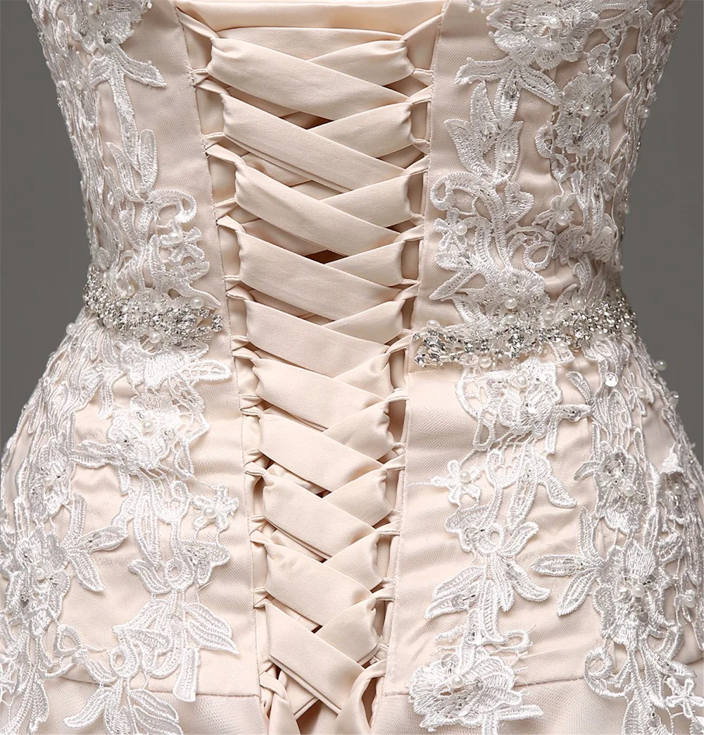 Elnorbridal настоящая фотография Шампанское свадебное платье 2021 Vestidos De Novia линия