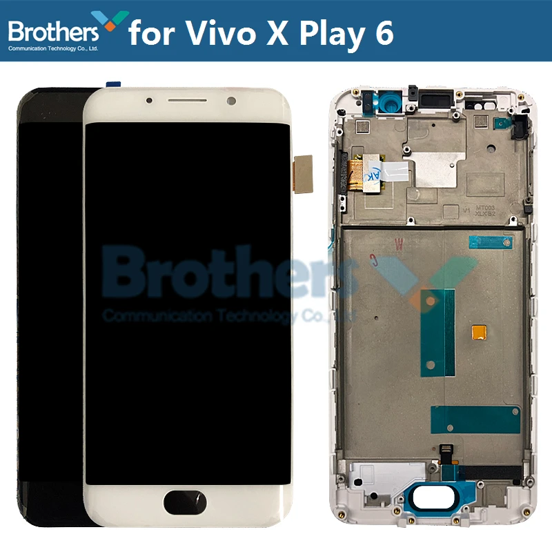 Para Vivo X Play 6 pantalla LCD de pantalla LCD con marco para Vivo X Play 6 Digitalizador de pantalla t&aacute;ctil LCD Asamblea Original y testado de trabajo-1
