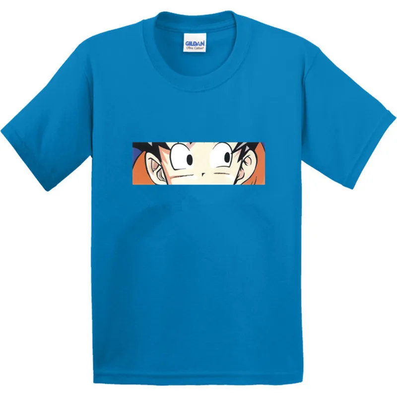 Детская футболка из 100% хлопка с рисунком мультфильма Жемчуг дракона Z Goku EYES