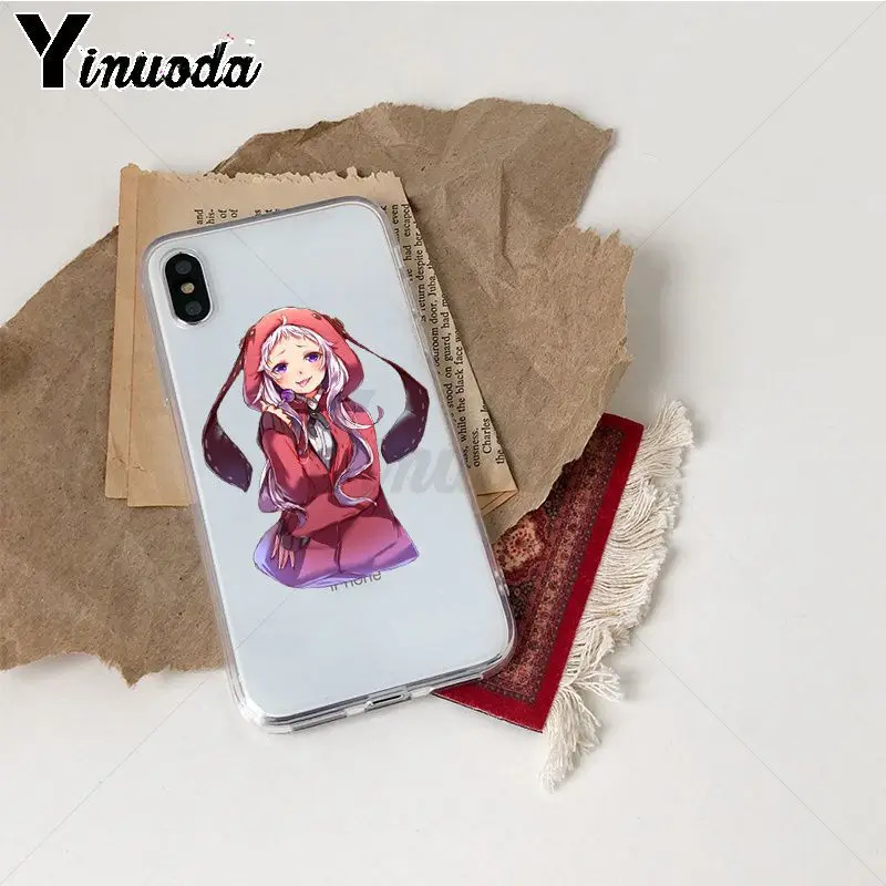 Yinuoda Kakegurui аниме прозрачный ТПУ мягкий резиновый чехол для телефона iPhone X Xs Xr XsMax 10 7