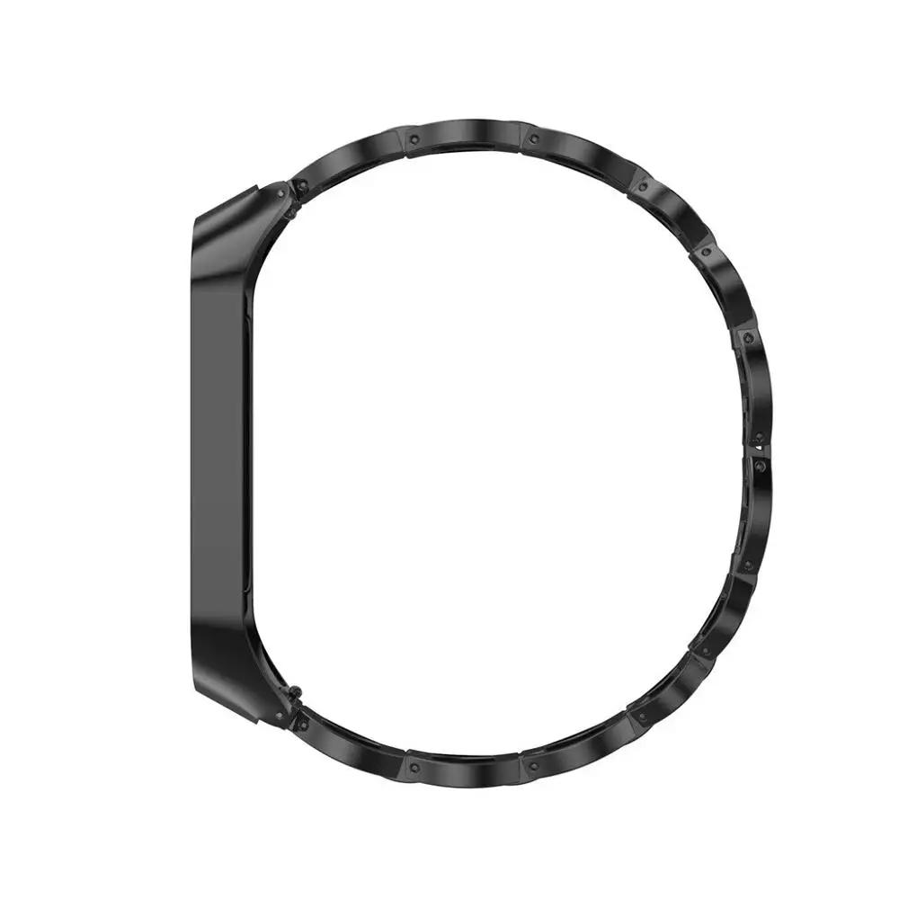Роскошный Металлический наручный ремешок из нержавеющей стали для Xiaomi Mi Band 3